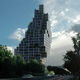 Illustration for article titled Sky Village "Pixel Tower" is Sustainable, Adaptable and Really Weird Looking